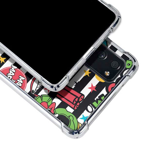 Looney Tunes Marvin the Martian Striped Patches Galaxy S20 FE Clear Case